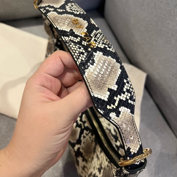 NEW By Far Leather Snakeskin Pattern Y2K Style Shoulder Bag - Picture 5 of 13